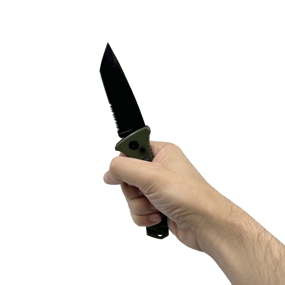 4.75" Spring Assisted Automatic Knife W/ Tanto Blade