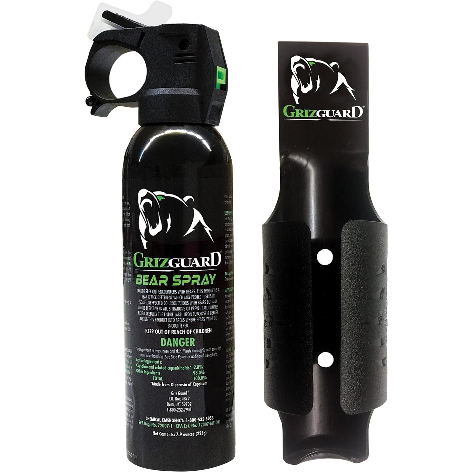 Griz Guard Bear Spray Fogger 7.9 oz w/Holster