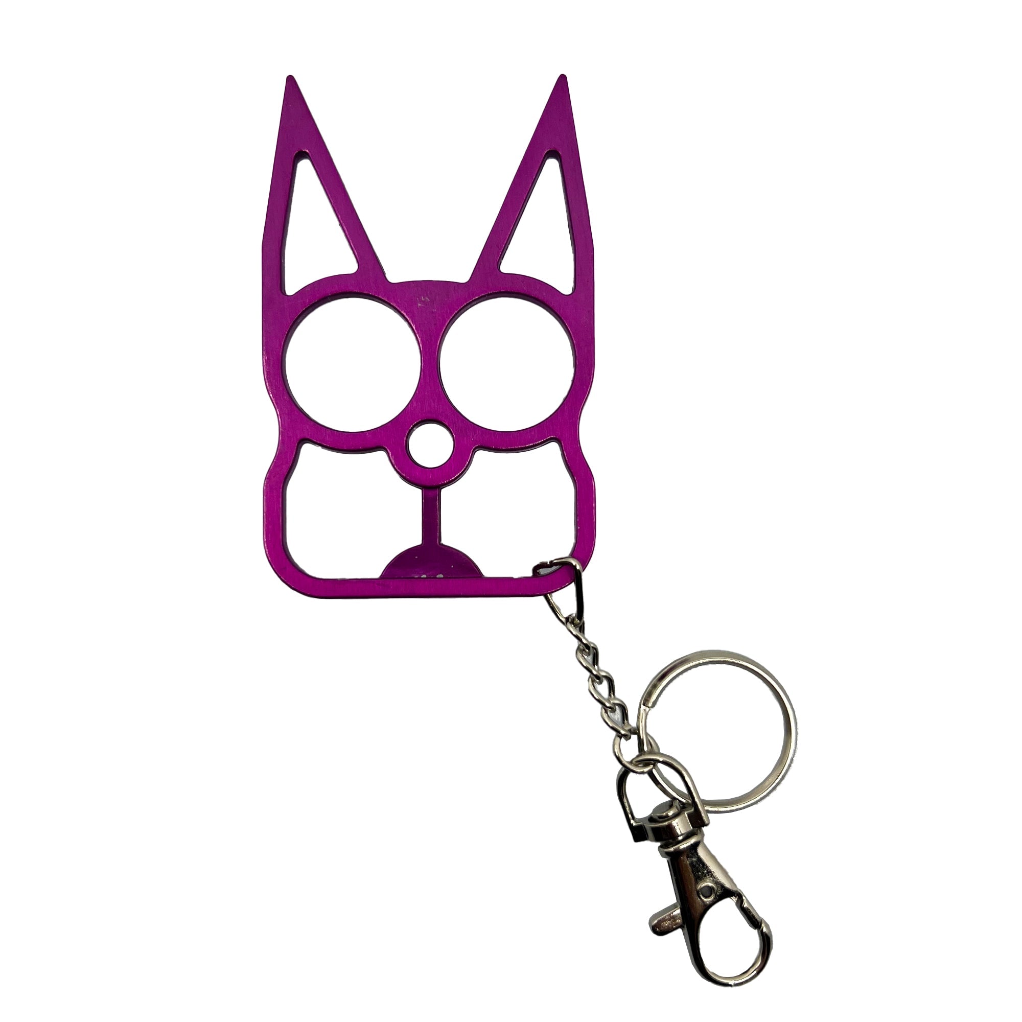 Cat Self-Defense Metal Knuckle Keychain