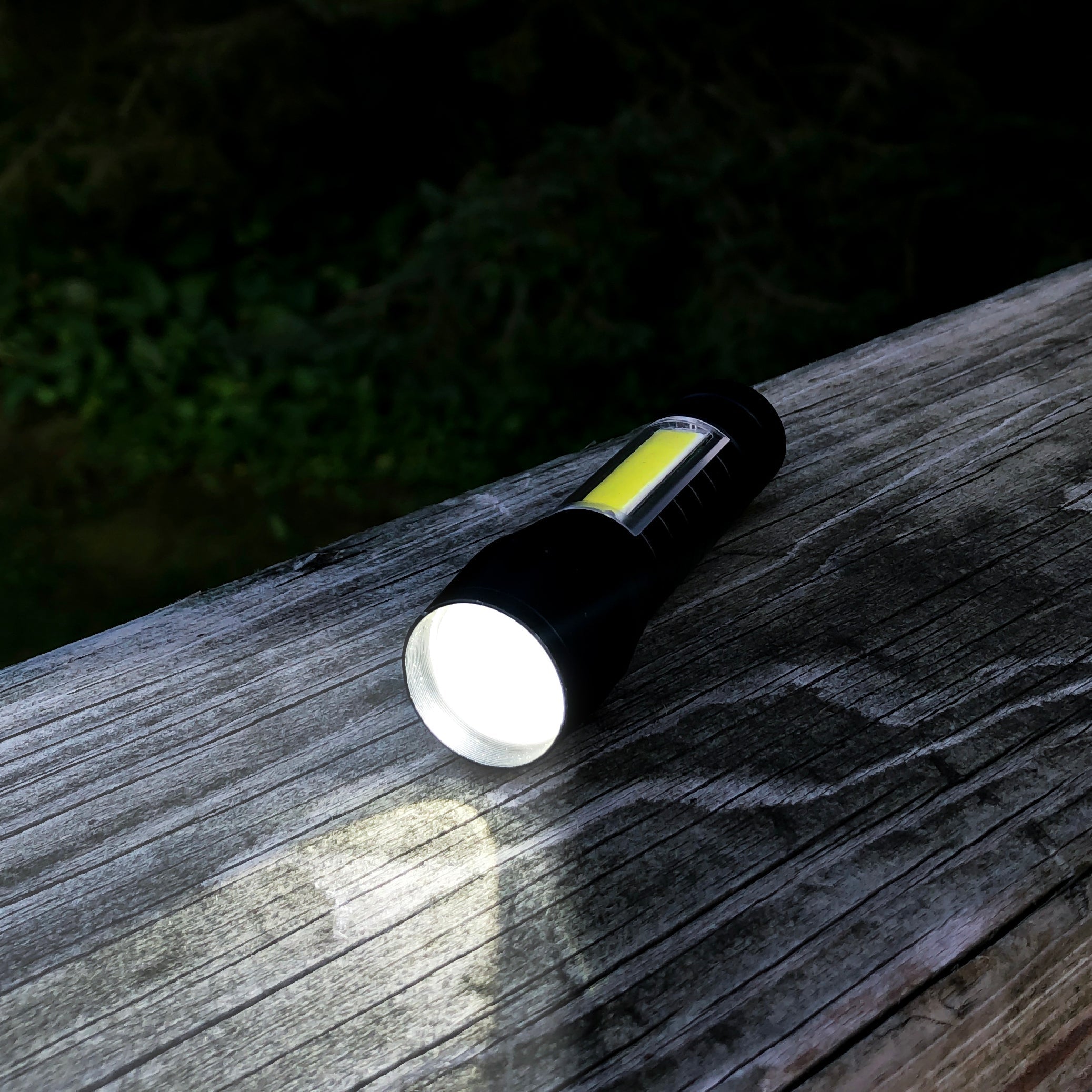 Micro Stinger Rechargeable LED Flashlight & COB LED Dual Work Light