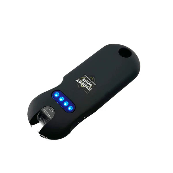 Streetwise SMART - 24M Volt Keychain Stun Gun Rechargeable LED Black Pink Teal